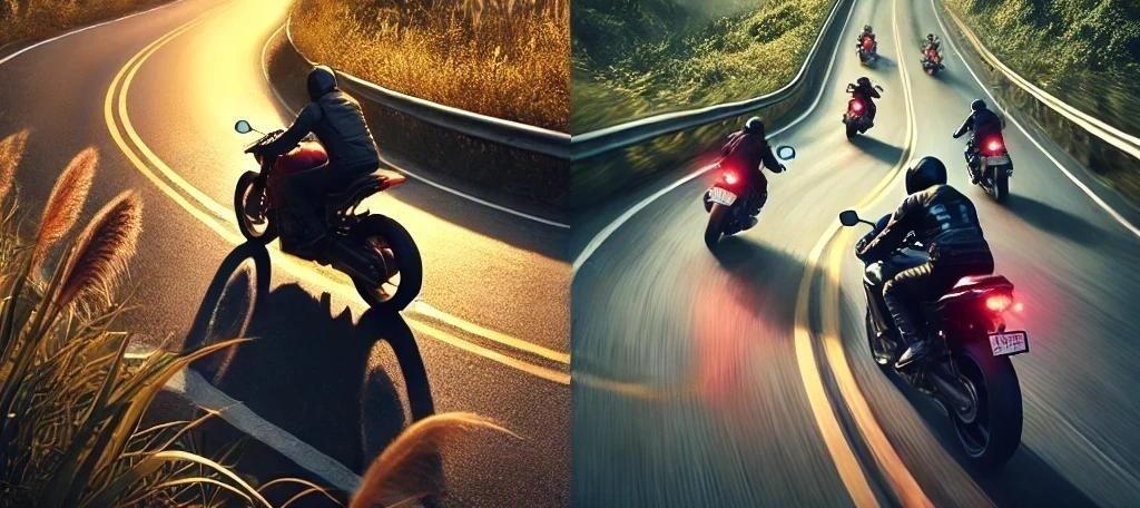 Rouler seul ou en groupe ? L’esprit motard, c’est aussi le partage